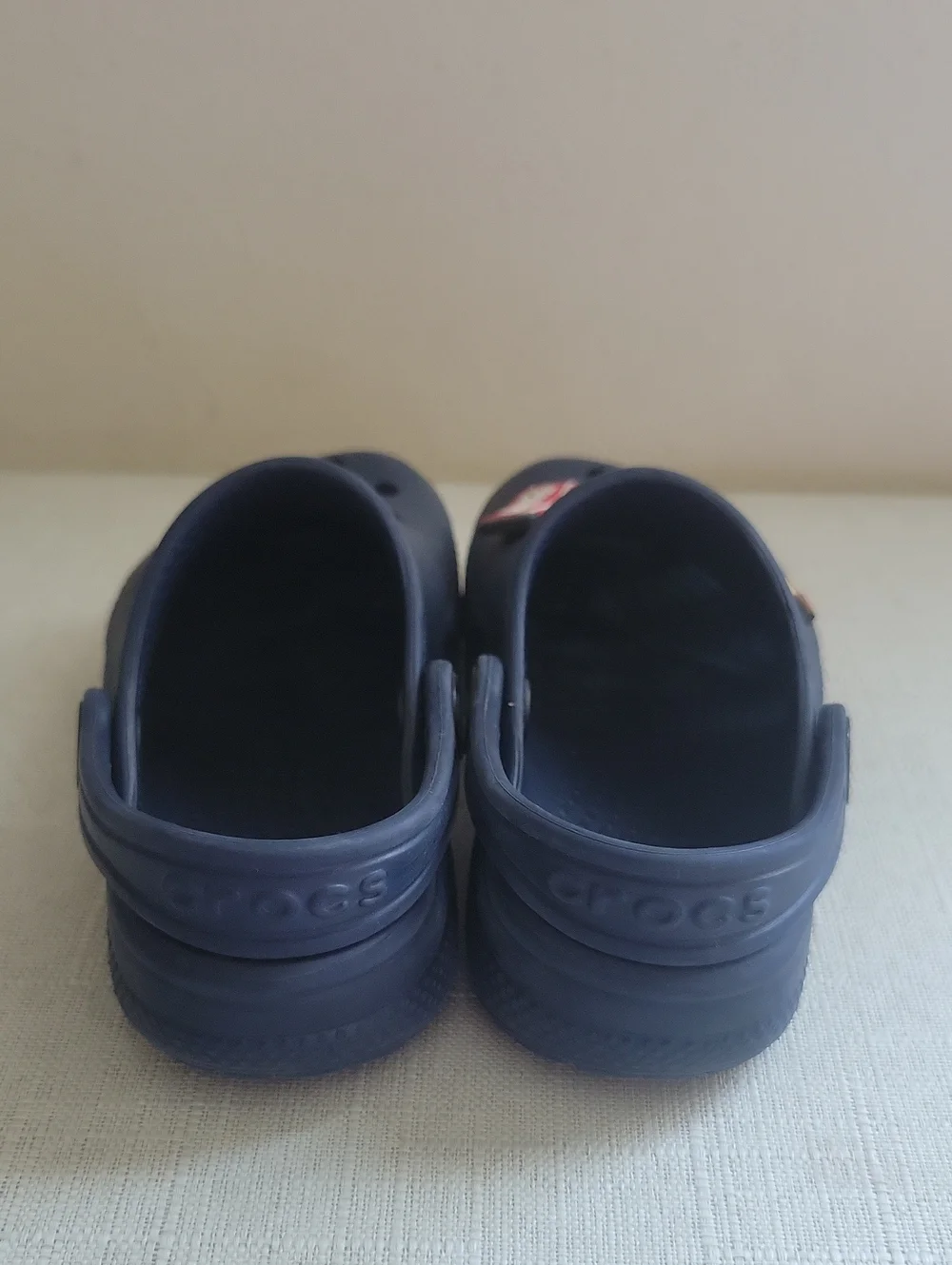 Crocs Kids Navy Classic Clog with Fun Charms Toddler Size 9